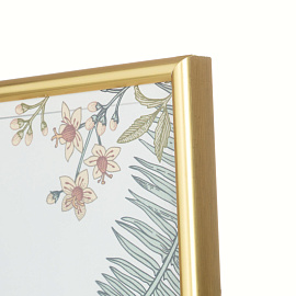 Рамка Комус (Attache) А4 21x30 см пластиковый багет 10 мм золотистая