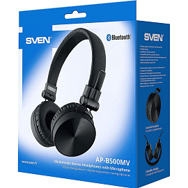 Наушники беспроводные/проводные Sven AP-B500MV черные