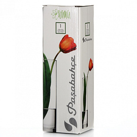 Ваза для цветов Pasabahce флора прозрачная (высота 26.5 см)