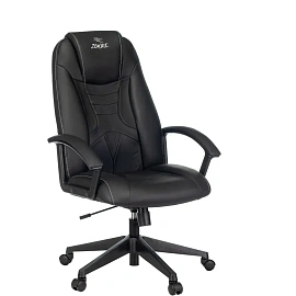 Кресло игровое Zombie Viking 8 чёрное (искусственная кожа, пластик)