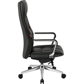 Кресло для руководителя Easy Chair 597 ML чёрное (натуральная кожа, алюминий)