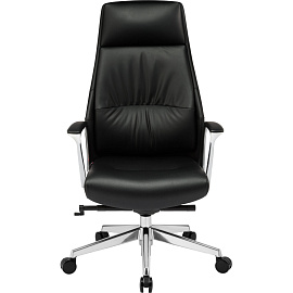 Кресло для руководителя Easy Chair 598 MPU чёрное (экокожа, алюминий)