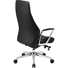 Кресло для руководителя Easy Chair 598 MPU чёрное (экокожа, алюминий)