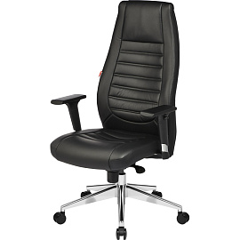 Кресло для руководителя Easy Chair 599 MPU чёрное (экокожа, алюминий)