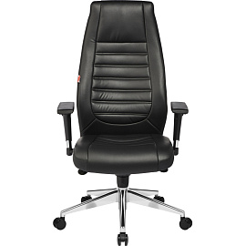 Кресло для руководителя Easy Chair 599 MPU чёрное (экокожа, алюминий)