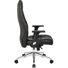 Кресло для руководителя Easy Chair 599 MPU чёрное (экокожа, алюминий)