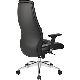 Кресло для руководителя Easy Chair 599 MPU чёрное (экокожа, алюминий)