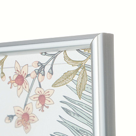 Рамка Комус (Attache) А4 21x30 см пластиковый багет 10 мм серебристая