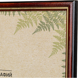 Рамка Комус (Attache) А4 21x30 см деревянный багет 17 мм коньяк