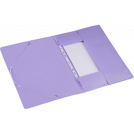 Папка на резинках Attache Акварель А4 20 мм пластиковая до 150 листов сиреневая (толщина обложки 0.35 мм)