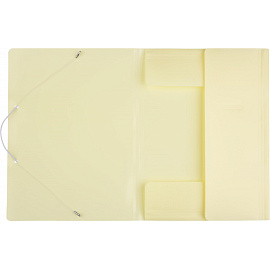 Папка на резинках Attache Акварель А4 20 мм пластиковая до 150 листов желтая (толщина обложки 0.35 мм)