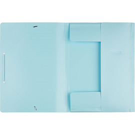 Папка на резинках Attache Акварель А4 20 мм пластиковая до 150 листов голубая (толщина обложки 0.35 мм)