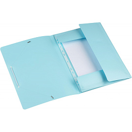 Папка на резинках Attache Акварель А4 20 мм пластиковая до 150 листов голубая (толщина обложки 0.35 мм)