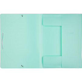 Папка на резинках Attache Акварель А4 20 мм пластиковая до 150 листов бирюзовая (толщина обложки 0.35 мм)