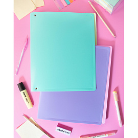 Папка файловая на 30 файлов Attache Акварель А4 15 мм голубая (толщина обложки 0.35 мм)