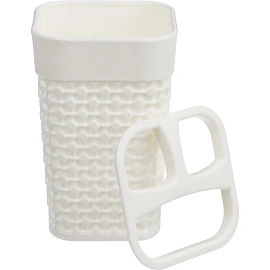 Стакан для зубных щеток Plast Team Oslo из пластика трапециевидный бежевый (PT1344МЛ-36)