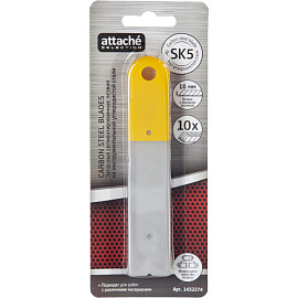 Лезвие сменное Attache Selection SX18S-10 18 мм сегментированные (10 штук в упаковке) фото Лезвие сменное Attache Selection SX18S-10 18 мм сегментированные (10 штук в упаковке)