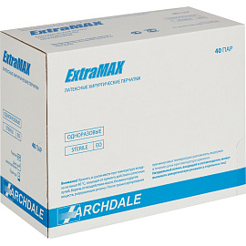 Перчатки медицинские хирургические латексные ExtraMAX Archdale текстурированные стерильные неопудренные размер XS (6) бежевые (40 пар/80 штук в упаков