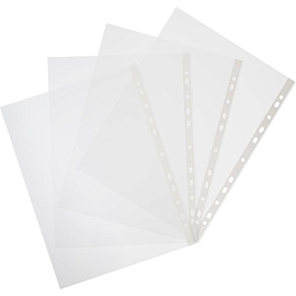 Файл-вкладыш (мультифора) Attache А4 30 мкм гладкий с перфорацией (100 штук в упаковке)