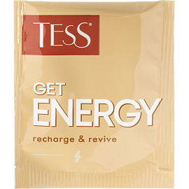 Чай улун Tess Get Energy 20 пакетиков (жасмин, киви, растительные компоненты)