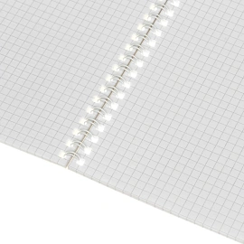 Бизнес-тетрадь Attache Economy Flakes yellow А4 48 листов оранжевая в клетку на спирали (204х291 мм)