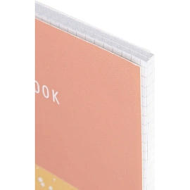 Бизнес-тетрадь Attache Economy Flakes pink А5 48 листов розовая/оранжевая в клетку на спирали (146x205 мм)