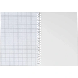 Бизнес-тетрадь Attache Economy Flakes pink А5 48 листов розовая/оранжевая в клетку на спирали (146x205 мм)