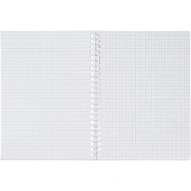 Бизнес-тетрадь Attache Economy Flakes blue А5 48 листов синяя/голубая в клетку на спирали (146x205 мм)