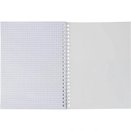 Бизнес-тетрадь Attache Economy Flakes blue А5 48 листов синяя/голубая в клетку на спирали (146x205 мм)
