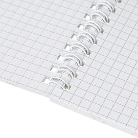 Бизнес-тетрадь Attache Economy Flakes blue А5 48 листов синяя/голубая в клетку на спирали (146x205 мм)