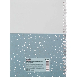 Бизнес-тетрадь Attache Economy Flakes blue А5 48 листов синяя/голубая в клетку на спирали (146x205 мм)