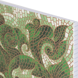 Бизнес-тетрадь Attache Мозаика зеленая А5 80 листов в клетку на спирали (146x205 мм)