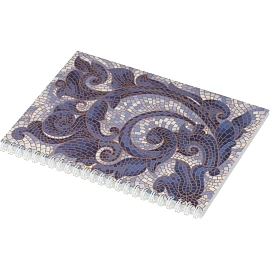 Бизнес-тетрадь Attache Мозаика синяя А5 80 листов в клетку на спирали (146x205 мм)