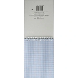 Блокнот Attache А5 60 листов зелёный в клетку на спирали