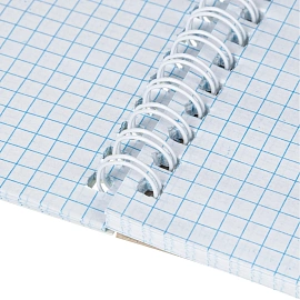 Блокнот Attache А5 60 листов зелёный в клетку на спирали