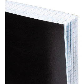 Бизнес-тетрадь Attache А5 80 листов черный в клетку на спирали (140х195 мм)