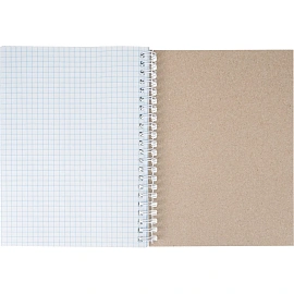 Бизнес-тетрадь Attache А5 80 листов черный в клетку на спирали (140х195 мм)