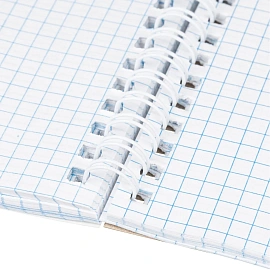 Бизнес-тетрадь Attache А5 80 листов черный в клетку на спирали (140х195 мм)