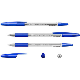 Ручка шариковая неавтоматическая Erich Krause R-301 Classic Stick&Grip синяя (толщина линии 0.5 мм, 39527) фото Ручка шариковая неавтоматическая Erich Krause R-301 Classic Stick&Grip синяя (толщина линии 0.5 мм, 39527)