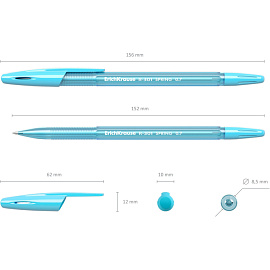 Ручка шариковая неавтоматическая Erich Krause R-301 Spring Stick синяя (толщина линии 0.35 мм, 31059) фото Ручка шариковая неавтоматическая Erich Krause R-301 Spring Stick синяя (толщина линии 0.35 мм, 31059)