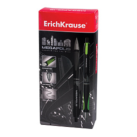 Ручка шариковая автоматическая Erich Krause Megapolis Concept чёрная (толщина линии 0.35 мм, 32) фото Ручка шариковая автоматическая Erich Krause Megapolis Concept чёрная (толщина линии 0.35 мм, 32)