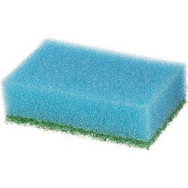 Губка для посуды Paclan поролон 8x5 см с абразивным слоем (10 штук в упаковке)