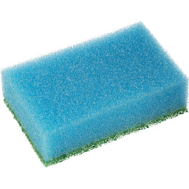 Губка для посуды Paclan поролон 8x5 см с абразивным слоем (10 штук в упаковке)