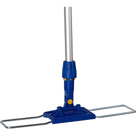 Швабра флаундер (плоская) ЭкоКоллекция без насадки рукоятка 140 см сталь/пластик