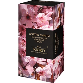 Чай черный Kioko Gottan Charm 25 пакетиков (сакура)