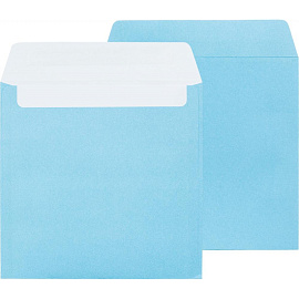 Конверт цветной для CD Packpost 125x125 мм 90 г/кв.м ассорти декстрин (50 штук в упаковке)