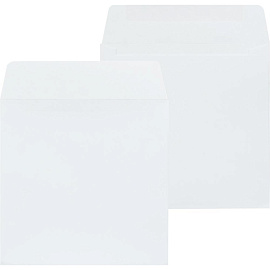 Конверт цветной для CD Packpost 125x125 мм 90 г/кв.м ассорти декстрин (50 штук в упаковке)