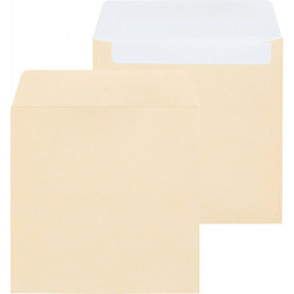 Конверт цветной для CD Packpost 125x125 мм 90 г/кв.м ассорти декстрин (50 штук в упаковке)