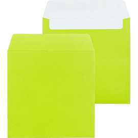 Конверт цветной для CD Packpost 125x125 мм 90 г/кв.м ассорти декстрин (50 штук в упаковке)