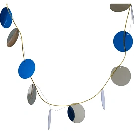 Гирлянда Magic Time Кружочки сине-серебристые 200x3 см